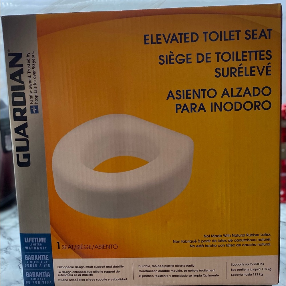 5” Guardian Elevated Toilet Seat